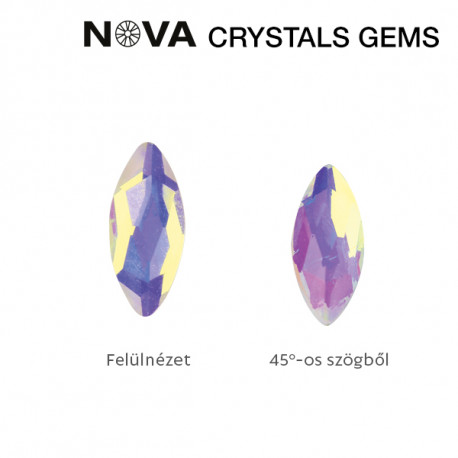NOVA Crystals - zrno Aurora (10ks) 8mm