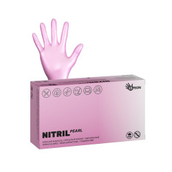 Nitrilové ochranné rukavice PEARL PINK - krabice 50 párů