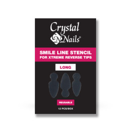 Crystal Nails - Šablona Smile Line pro Xtreme Reverse Tip - dlouhá