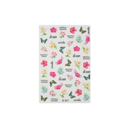 Crystal Nails - Vodolepka Water decal - Tropical Elements