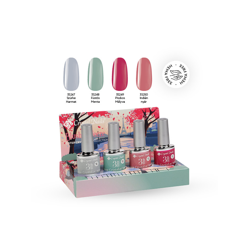 Crystal Nails - Sada 3S BLUSH & BREEZE THF 4x4ml