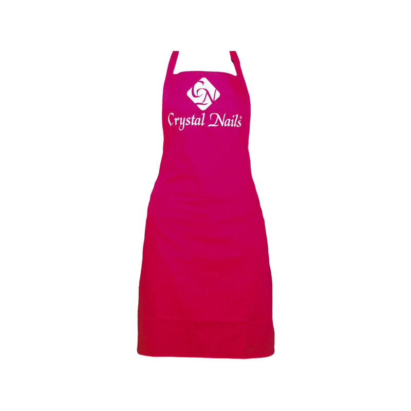 Zástěra Crystal Nails tištěné logo - růžová