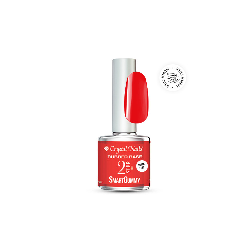 SmartGummy Base & Builder gel Nr.3 - Passion Red  8ml THF